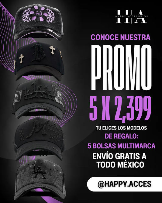 Paquete 5 Gorras