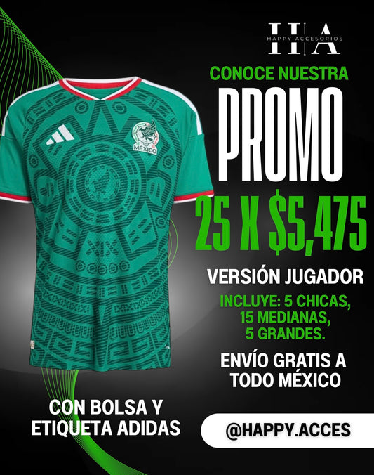 Paquete 25 Playeras