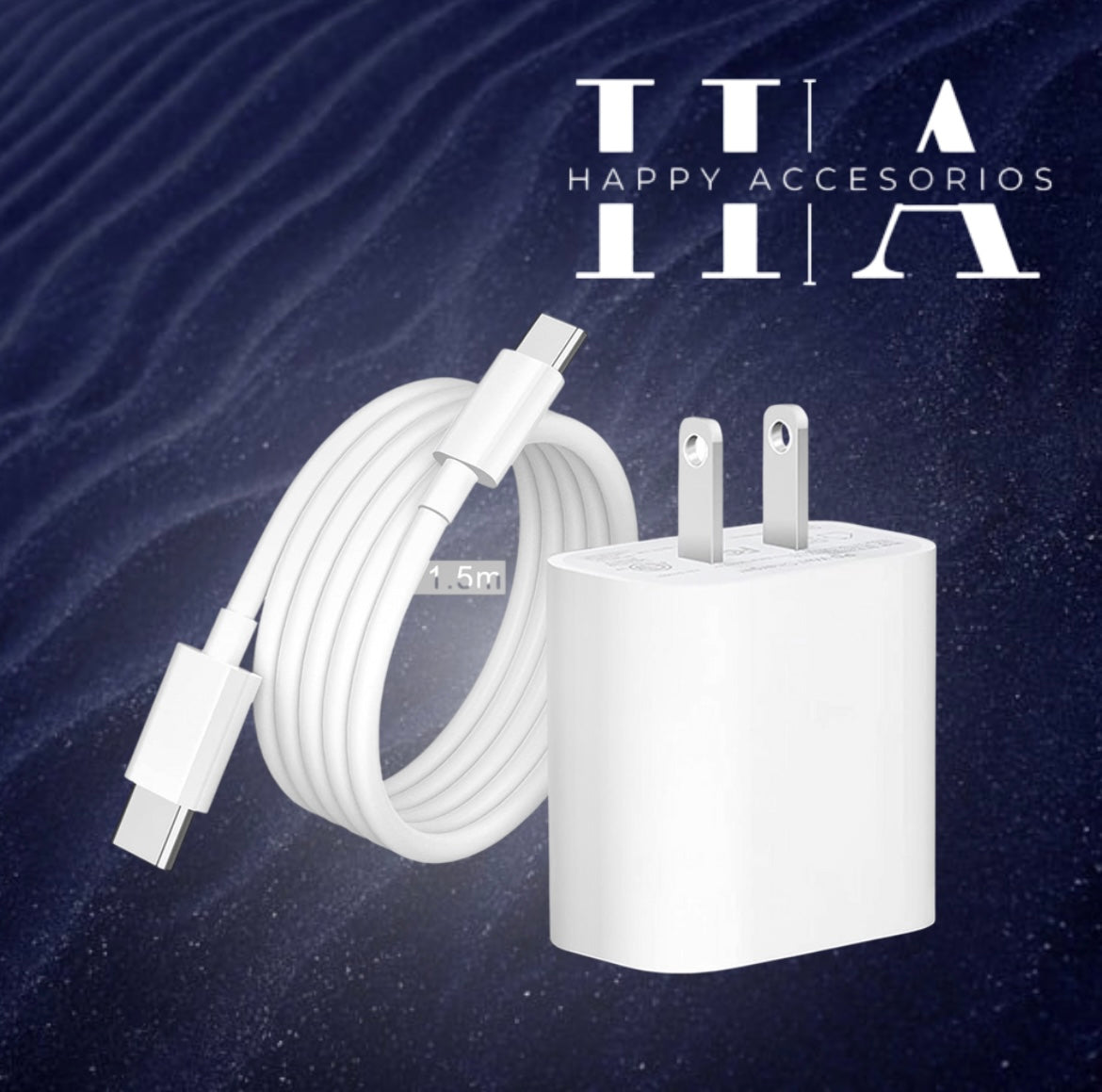 Cargador (cubo y cable C)