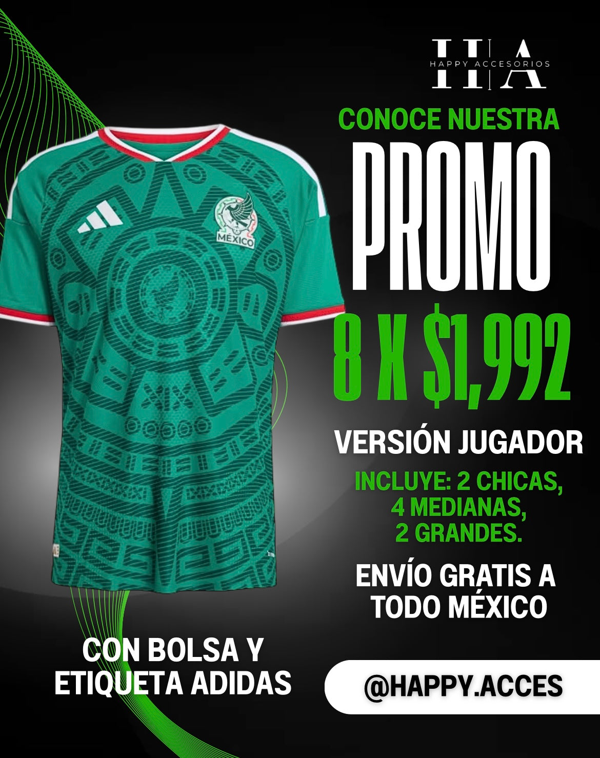 Paquete 8 Playeras