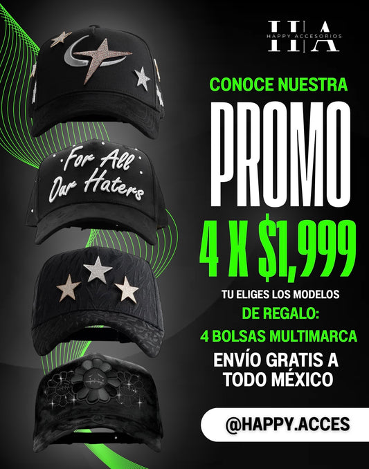 Paquete 4 Gorras